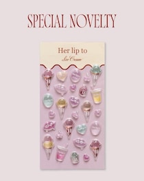 無くなり次第終了！ぷっくりステッカーが可愛すぎる「Her lip to Ice Cream」の8000円以上でもらえるノベルティ公開。