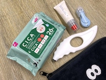 【ALLダイソー】防災リュックにコレ入れて！「災害用コスメポーチ」を編集部員がガチで作ってみた