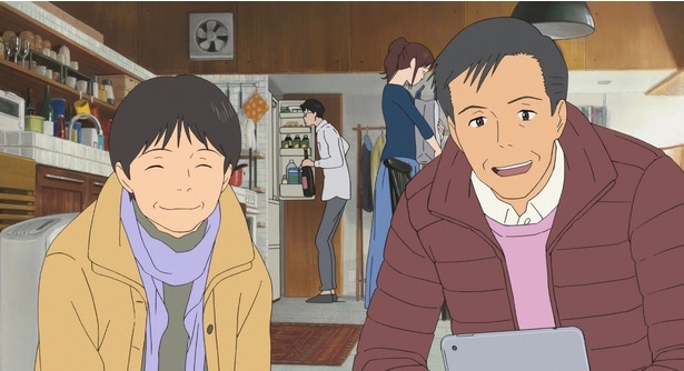 『未来のミライ』では、主人公くんちゃんの祖父(右)に扮した役所