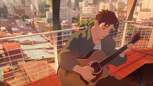 ホン・ギョンが声を担当するのは、夢を失った元ミュージシャンのジェイ(『あの星に君がいる』)