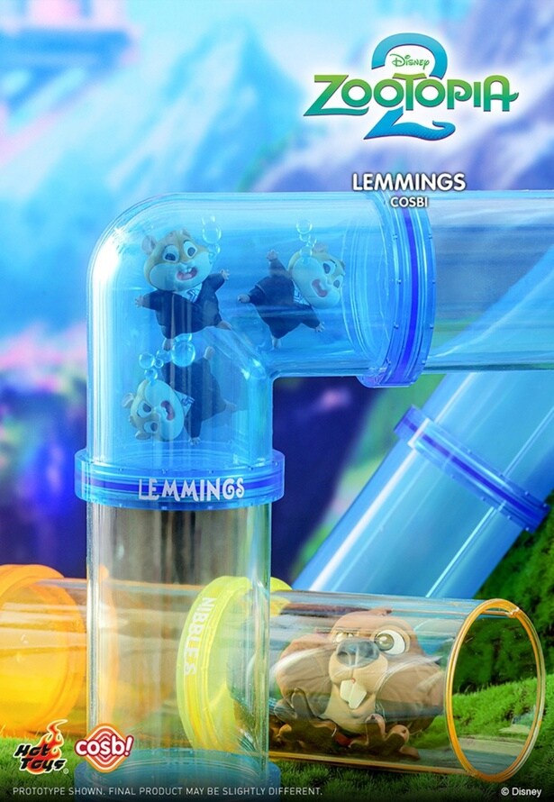 かわいらしいレミングたちもラインナップ(「【コスビ】『ズートピア2』シリーズ1 ウォータースライダー」)