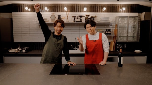 シャリア役の川田&シャア役の新がお料理に挑戦