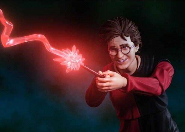 交換用の表情＆髪の毛パーツで必死の表情も(「S.H.Figuarts ハリー・ポッター(ハリー・ポッターと炎のゴブレット)」)