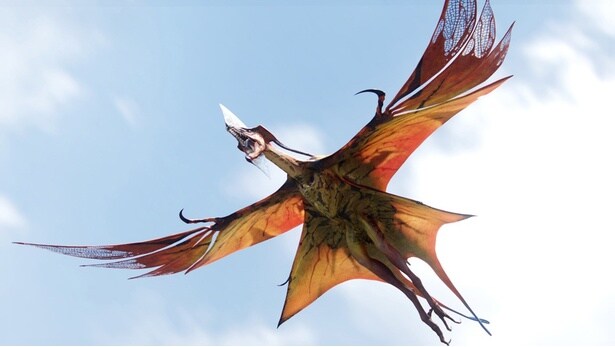 空の生態系の頂点に立つレオノプテリクス(『アバター』)