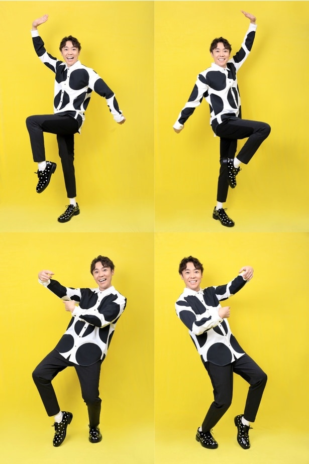 【写真を見る】腕を大きく上げて『酔拳』のポーズ!いますぐ真似したい、よしお兄さん流“ジャッキー・チェンたいそう”