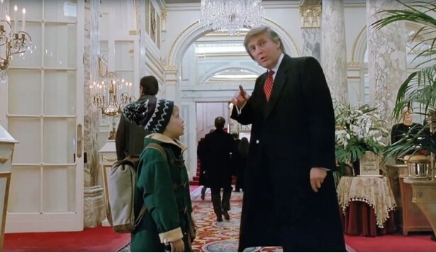 映画『ホーム・アローン2』に登場した若き日のドナルド・トランプ