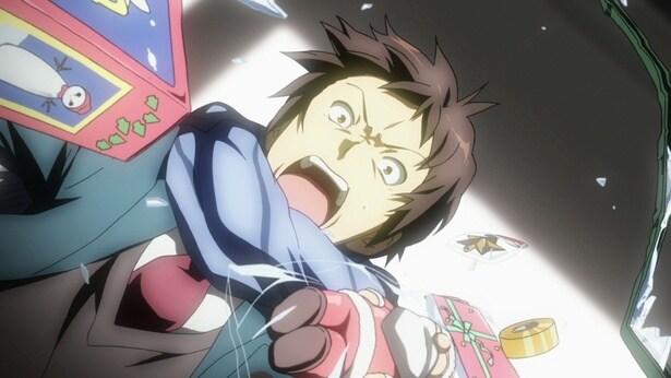 クリスマスを目前に控えたある日、キョンはいつもと違う世界に迷い込んでしまう(劇場版『涼宮ハルヒの消失』)