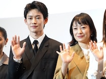 山時聡真、突然寸劇を始める菅野美穂にタジタジ！映画『90メートル』完成披露上映会でオーディションを振り返り母親にも感謝