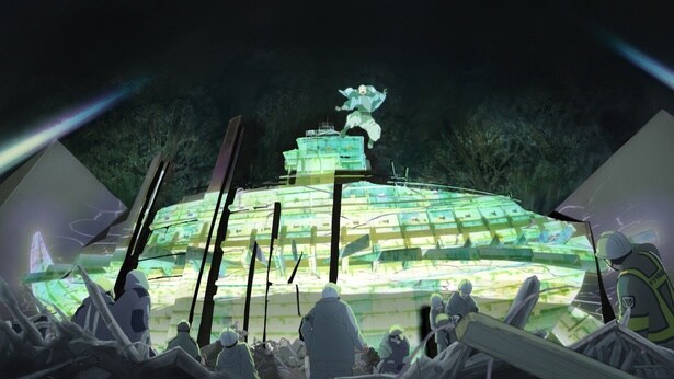 日本画のようなタッチだが、動的な演出が物語のエモーショナルな部分を盛り上げる