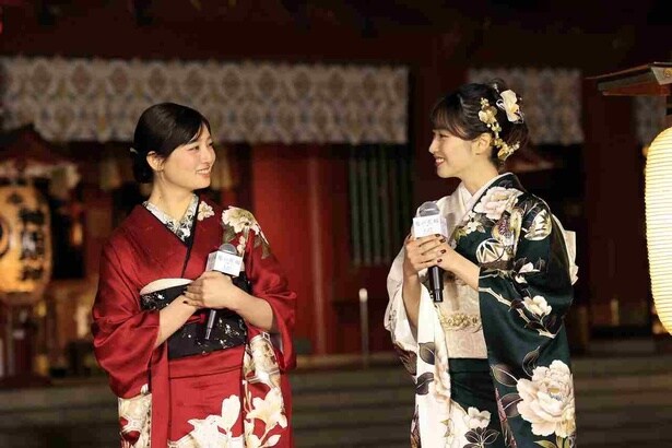 艶やかな着物が似合っていた吉川愛と片岡凜