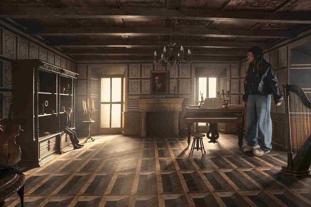 【写真を見る】部屋の隅に立つだけで人間が巨人になったり小人になったりして見える「エイムズの部屋」も登場！