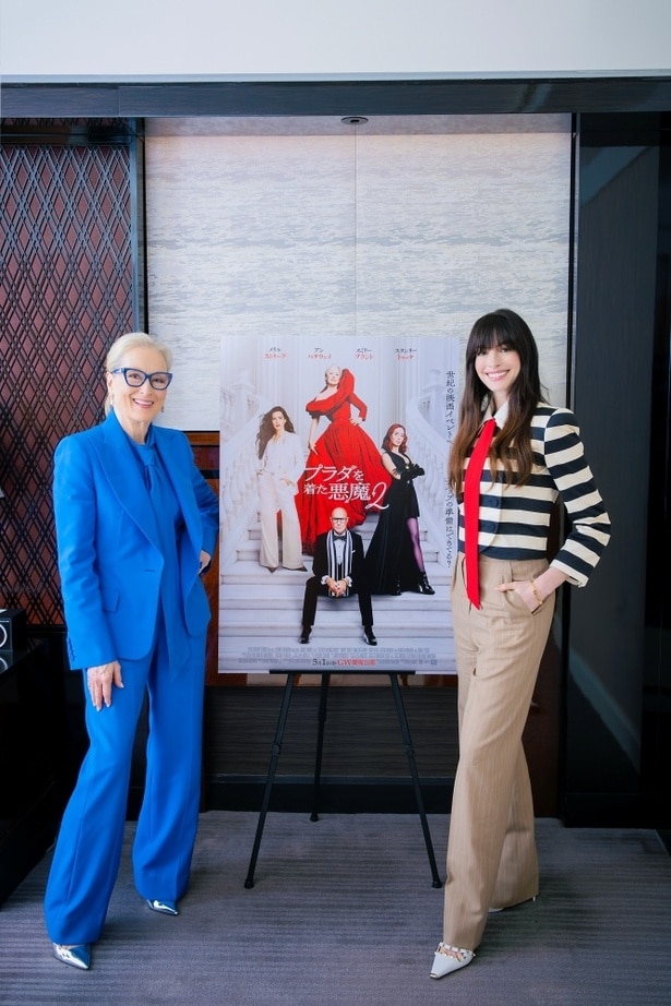 メリル・ストリープとアン・ハサウェイ、『プラダを着た悪魔２』でのお気に入りの衣装とは？