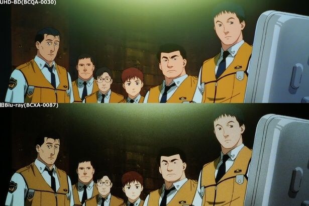 旧Blu-rayではわからなかった暗部の境界もくっきり(『ＷＸIII 機動警察パトレイバー』)
