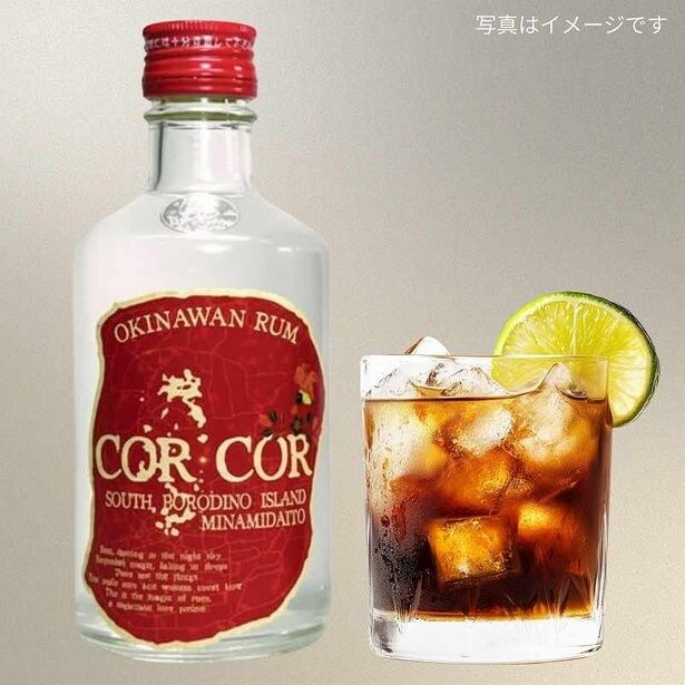 『風のマジム』のモデルになった国産ラム酒「COR COR」を使ったラムコークも販売
