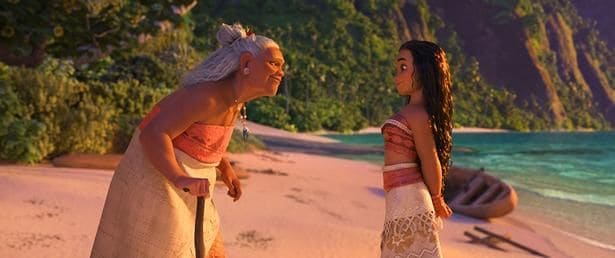モアナのよき相談相手であるタラおばあちゃん(『モアナと伝説の海』)