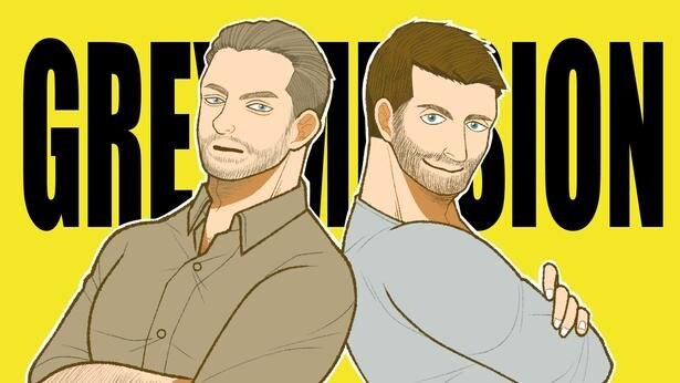漫画家、竹内絢香による『グレイ・ミッション』シド&ブロンコの描き下ろし“バディ”イラスト!