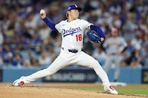 山本由伸が７回途中９K２失点、113球の熱投！ ６回無死満塁の大ピンチを無失点斬りにMLB公式は賛辞「ヨシノブにとって何も問題なかった」