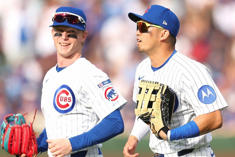 PCAが鈴木誠也に示した“リスペクト”　「ともに外野を守れて本当に嬉しい」「全てといって良い存在だ」　シャンパン＆ハグで健闘称えあう