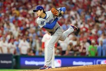 ２回に連打浴びるも９奪三振、QS達成の好投！ 投手・大谷翔平、PSデビュー登板は６回９K３失点、勝利投手の権利を得て降板