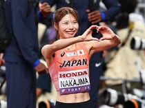 東京世界陸上出場の中島ひとみが国スポで人気漫画キャラのポーズを再演！ 大会公式がエール「めっちゃ足速いギャル」「とことん輝け」