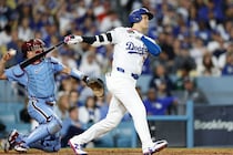 大谷翔平、フィリーズ戦の第５打席はライトフライ。この日５打数無安打【地区シリーズ全打席成績】