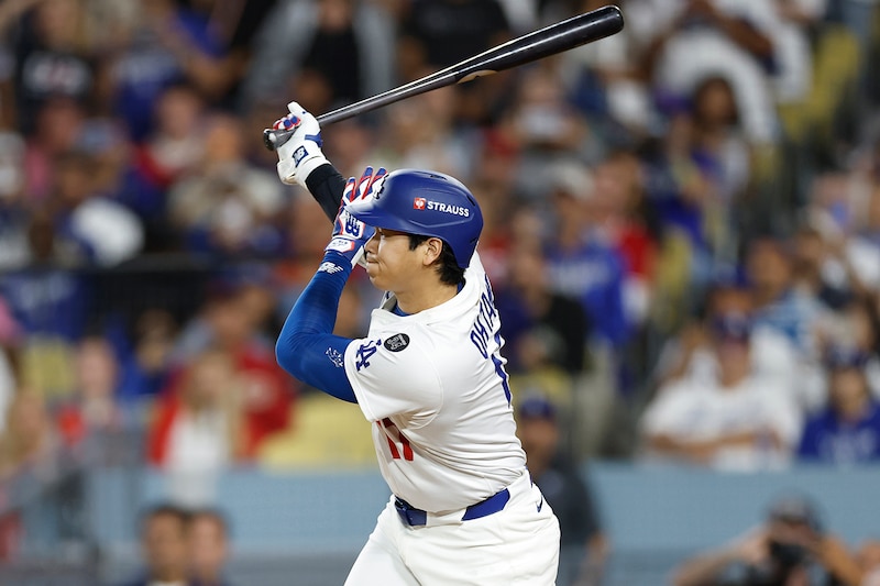 フィリーズ戦・第3打席の大谷翔平は空振り三振。第1戦を含めサンチェス投手に三振4つ【地区シリーズ第4戦】