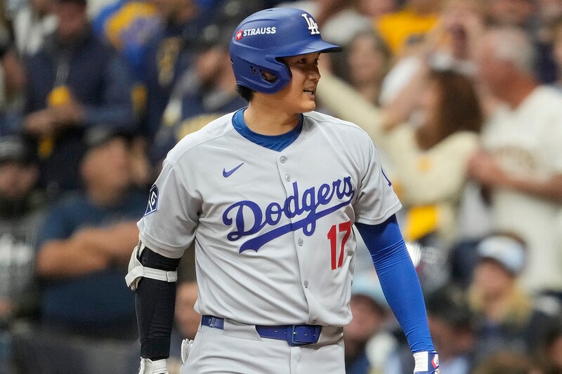 大谷翔平は第3打席に続き第5打席も申告敬遠。NLCS第1戦・ブルワーズ戦でヒットなし