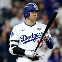“二刀流”大谷翔平、WS第４戦・第３打席は見逃し三振。投げては５回まで失点２・奪三振５【ブルージェイズ戦】