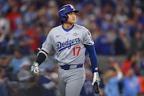 大谷翔平、WS第７戦・第２打席は打球が伸びるも…。レフトフライに終わる【ブルージェイズ戦】