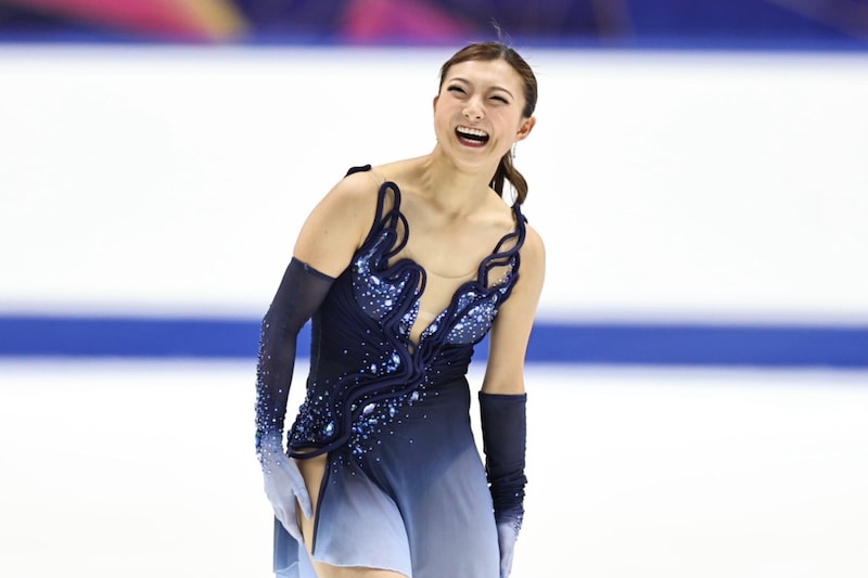 坂本花織が今季SPシーズンベスト77.05点の会心演技！４度目Vへ堂々の首位発進【フィギュアNHK杯】