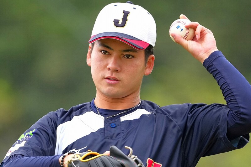 【侍ジャパン】金丸夢斗、韓国戦先発へ「良い流れを持ってくるピッチングを」　中村悠平捕手は「すごい良い球」と大絶賛「本当にプロ１年目なのかな」