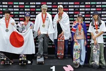 “お家芸”スケートボードで日本勢が表彰台独占！　男子は白井空良が「金」、根附海龍が「銀」、青木勇貴斗「銅」　女子は松本雪聖が１位、織田夢海が２位の大健闘【WST北九州】