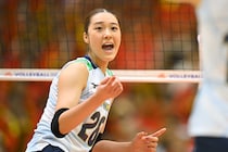 印象ガラリ、女子バレー日本24歳エースの姿に騒然「モデルさんデビュー？」「ええー!?」 ユニ姿と違う大変身