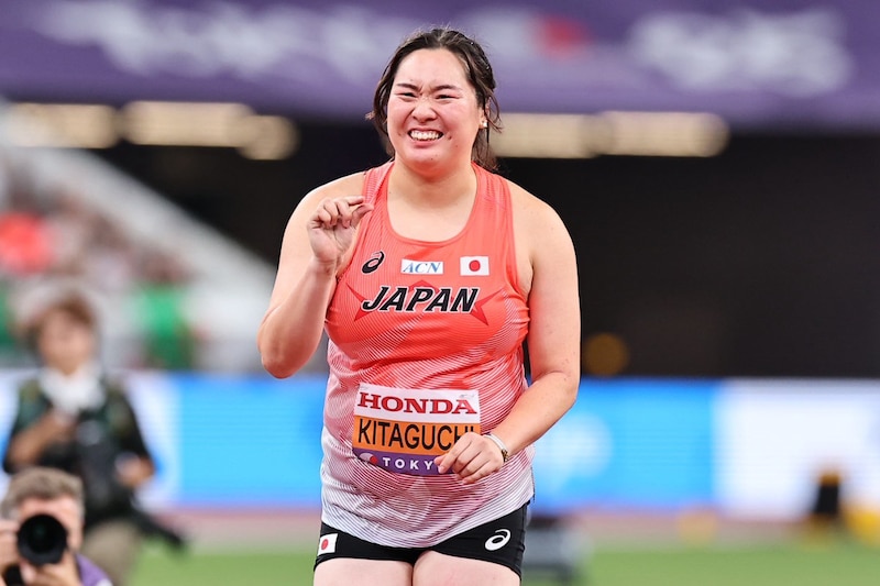 大会連覇を狙う世界女王・北口榛花が女子やり投げ予選1投目で60m 31。1巡目を終えて予選4位、トップの記録は65m54【世界陸上】
