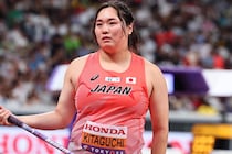 北口榛花がミックスゾーンで涙。21時開始予定の予選B組で“60m38超え”が５人出た時点で敗退決定【世界陸上／女子やり投げ】