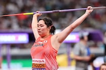北口榛花が女子やり投げ予選２投目で60m38。２巡目を終えて予選A組７位【世界陸上】