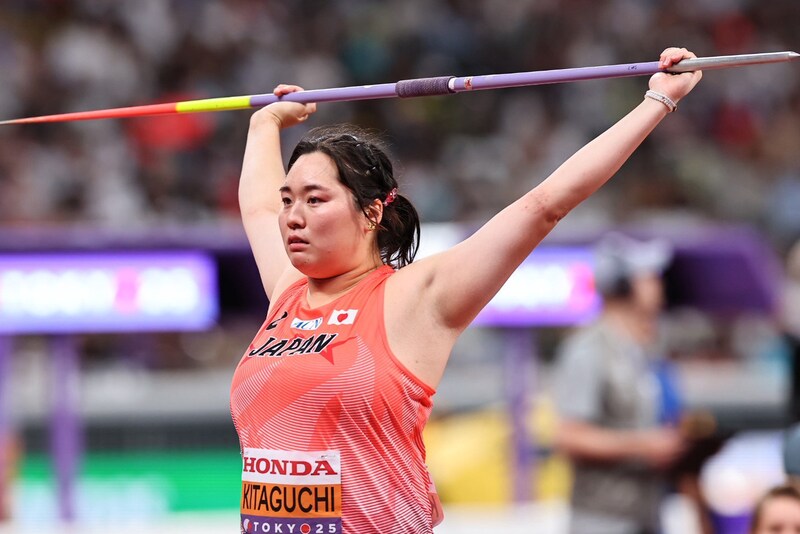 北口榛花が女子やり投げ予選２投目で60m38。２巡目を終えて予選A組７位【世界陸上】
