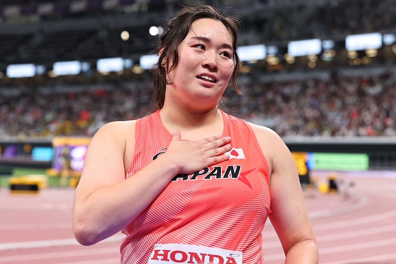 「これ以上超えないでほしいな」北口榛花が競技後に涙を見せながら明かした心境「1投目60飛んだところは少しほっとしたんですけど」【世界陸上/女子やり投げ】