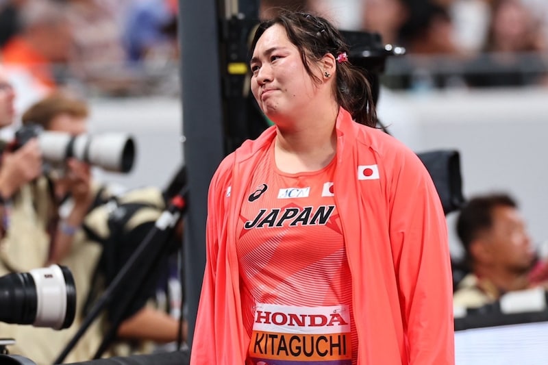 北口榛花、まさかの予選敗退で“連覇消滅”…国立開催で圧倒的声援も60m38で終戦 競技後は涙止まらず「悔しい結果になった」【世界陸上】