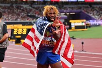 「めちゃくちゃ美味しかった」200ｍ覇者・ライルズが日本の国民食を絶賛！「大好きだけど朝食の発想はなかった」【世界陸上】