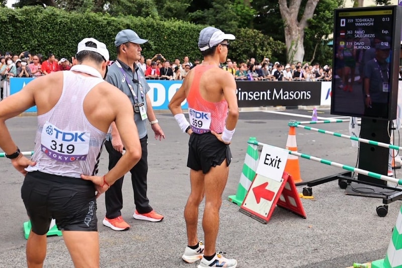 痛恨ペナルティに「辛すぎて言葉にならない…」山西利和の警告シーンにファン愕然 一方で「攻めの競歩かっこいいぜ」「よく攻めた」と労いも【世界陸上】