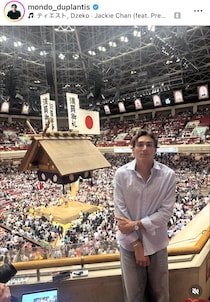 「めっちゃ楽しんでる！」大相撲、寿司、ぶっかけうどん、超美人婚約者…デュプランティスが公開した“東京満喫ぶり”が話題！「まじでカッコいい」「また来てください」【世界陸上】