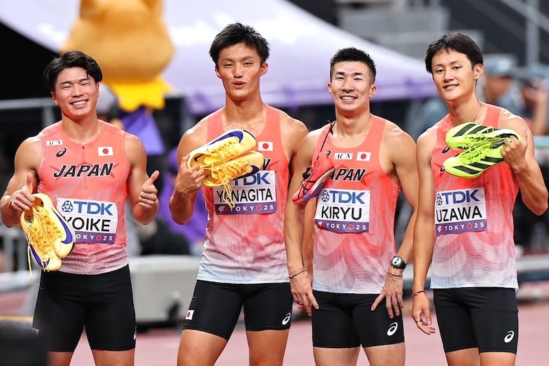 「日本のメダル堅いのでは???」リレー侍の3着突破&ジャマイカら強豪の相次ぐバトンミスにSNS驚愕「今回のリレー波乱起きすぎやwww」【世界陸上】