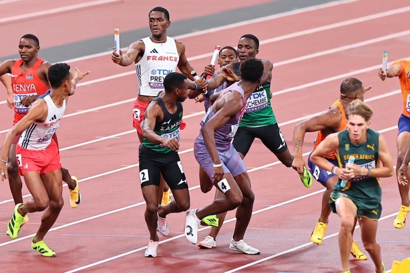 男子リレー、まさかの“救済レース”を午前に実施 4×100mで南アフリカ、4×400mは米国vsケニアの一騎打ち 異例中の異例【世界陸上】