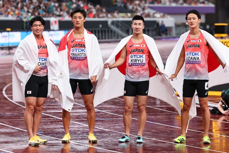 「過去最高の演出」日本チームの”ギア2→ギア3→ギア4→ギア5”パフォーマンスにファン歓喜。なんと『ONE PIECE』公式スタッフも反応!「尾田先生も見てるかな」【世界陸上】