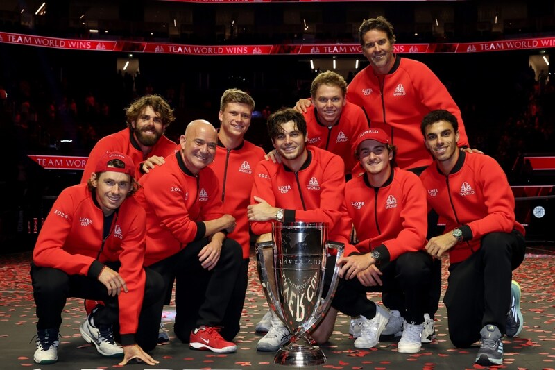 レーバー・カップは世界選抜が王座奪還！ 新キャプテンのアガシは「人生で最も記憶に残る瞬間」と歓喜＜SMASH＞