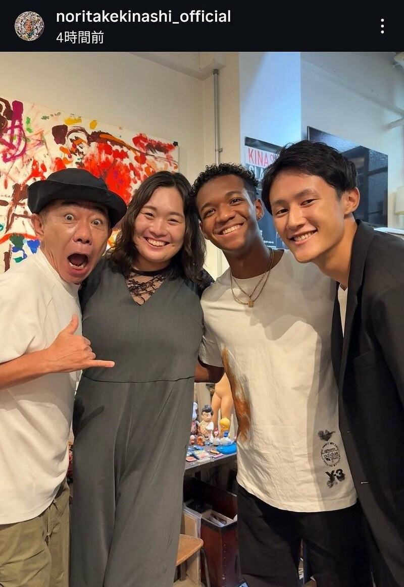 超大物芸人、北口榛花&村竹ラシッド&鵜澤飛羽の豪華世陸メンバーとの食事会を明かし大反響「なんて素敵な」「メンツ最強」「安定の交友の広さ!」
