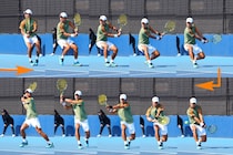 両手バックのダウンザラインは左手主体で打ちたい方向に押す！ 住澤大輔流コントロールの鍵【プロが明かすテニス上達法】＜SMASH＞