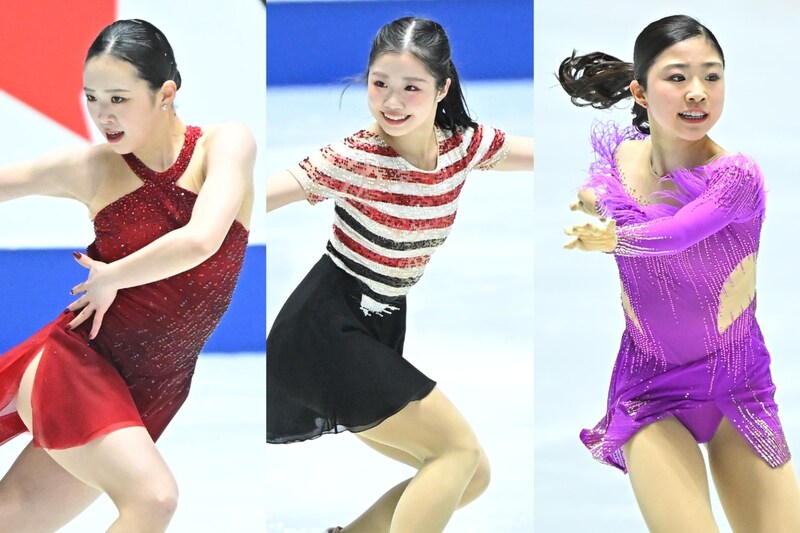 五輪開幕15日前、日本女子フィギュア躍動！ 中井亜美73.83点で首位発進、青木祐奈71.41点２位、千葉百音３位で日本勢SP独占【四大陸選手権】