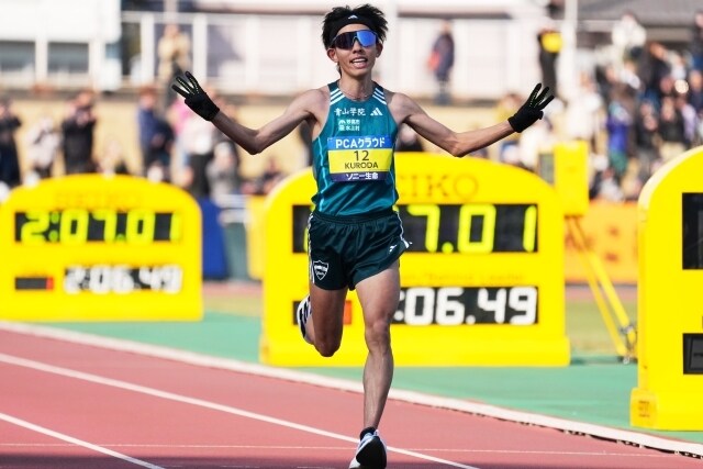 激走再び! 黒田朝日に驚愕「普通にバケモン」「体調不良でこれかい」東京世界陸上代表の青学先輩と超デッドヒート【別府大分毎日マラソン】